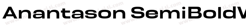Anantason SemiBoldWd150字体转换